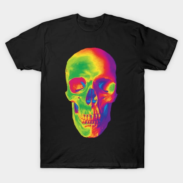 Rainbow Skull T-Shirt by childofthecorn